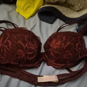 Victoria's Secret Lace Bra - Deep Burgundy